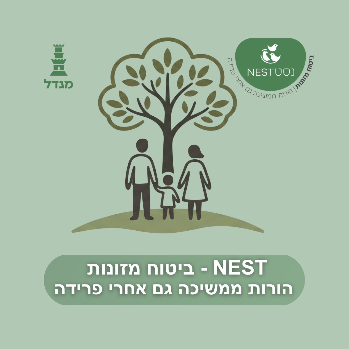NEST – ביטוח מזונות, הורות ממשיכה גם אחרי פרידה